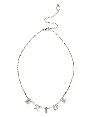 Kleinfeld Faux Stone Pave Bride Bib Necklace