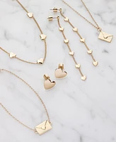 Kleinfeld Gold-Tone Heart Stud Earrings