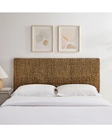 Crosley Edgewater Queen Seagrass Rattan Headboard