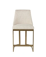 Madison Park Bryce 26"H Upholstered Counter Stool with Metal Base