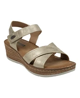 Gc Shoes Women's Vienna Crisscross Wedge Sandals