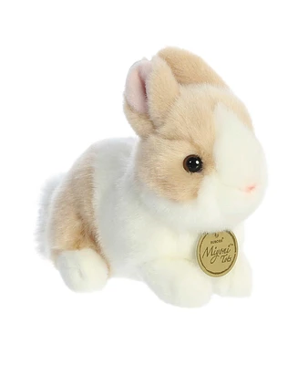 Aurora Small Baby Bunny Miyoni Tots Adorable Plush Toy Ginger and White 7.5"