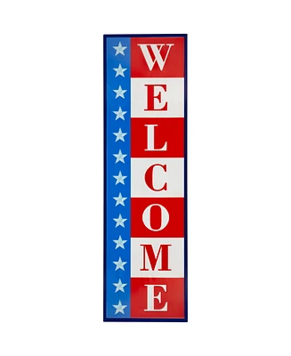 Northlight Americana Welcome Metal Wall Sign, 40"
