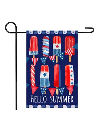 Northlight Hello Summer Popsicle Americana Garden Flag, 18" x 12.5"