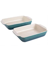 CrockPot Artisan 2 pack 2.5Qt & 3.5 Qt Ceramic Bakeware Set