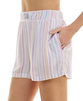 Roudelain Women's Printed Woven Poplin Pajama Shorts