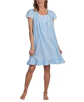 Miss Elaine Women's Cotton Lace-Trim Nightgown