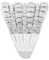 Effy Diamond Multirow Ring (1-3/8 ct. t.w.) in 14k White Gold