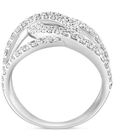 Effy Diamond Interlink Ring (1-3/8 ct. t.w.) in 14k White Gold