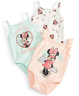 Disney Baby Minnie Mouse Bodysuits, Pack of 3