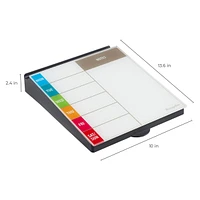Dry-Erase Glass Board Memo Station