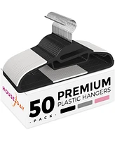 16.3 Inch Heavy Duty Plastic Hangers 50 Pack