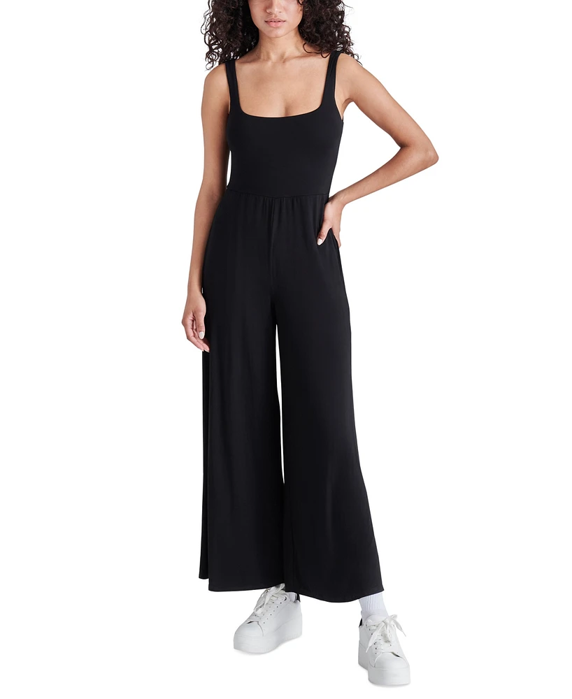 Steve Madden Women's Amy Wide-Leg Knit Jumpsuit