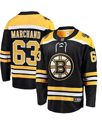 Men's Fanatics Brad Marchand Black Boston Bruins Home Breakaway Jersey