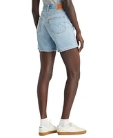 Levi's 501 Mid-Thigh High Rise Straight Fit Denim Shorts