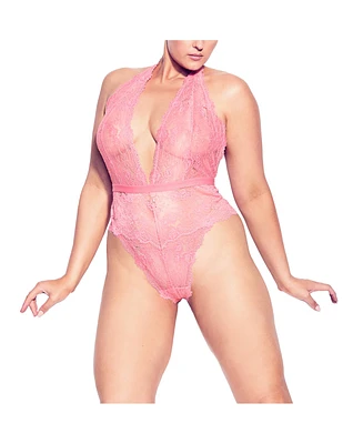 Plus Size Saskia Lace Bodysuit