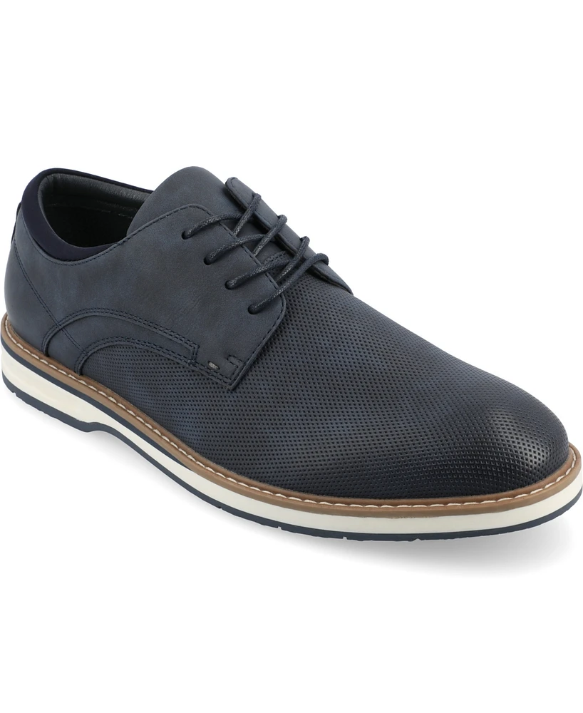 Vance Co. Men's Leon Tru Comfort Foam Lace-Up Casual Dress Shoes