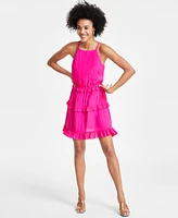 Bar Iii Women's Ruffled Sleeveless Mini Dress, Created for Macy's