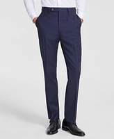 Calvin Klein Men's Slim-Fit Wool-Blend Stretch Plaid Suit Separate Pant