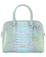 Brahmin Marissa Steel Melbourne Leather Satchel