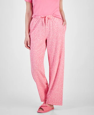 Charter Club Women's Printed Drawstring Pajama Pants, Created for Macy's