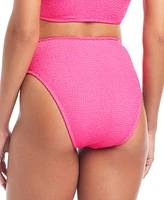 Bar Iii Women's High Leg Rise Bikini Bottoms, Created for Macy's