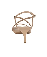 Calvin Klein Women's Ishaya Strappy Low Stiletto Sandals