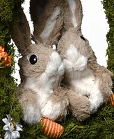 National Tree Company 15" Wreath with Rabbits