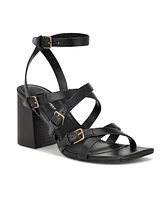 Nine West Women's Karrly Strappy Square Toe Dress Sandals