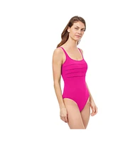 Profile by Gottex Women's Phoebe round neck one piece swimsuit