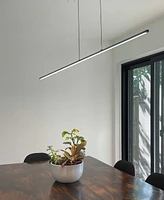 Dainolite 0.75" Metal Array 56W Led Horizontal Pendant with Acrylic Diffuser