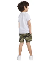 Champion Toddler & Little Boys Short-Sleeve T-Shirt & Fleece Shorts, 2 Piece Set