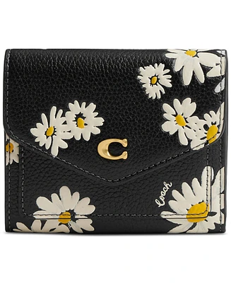 Coach Wyn Floral Print Leather Small Wallet