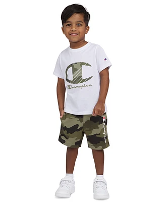 Champion Toddler Boys Core Logo Graphic T-Shirt & Shorts, 2 Piece Set