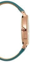 I.n.c. International Concepts Women's Teal Green Strap Watch 39mm Set, Created for Macy's