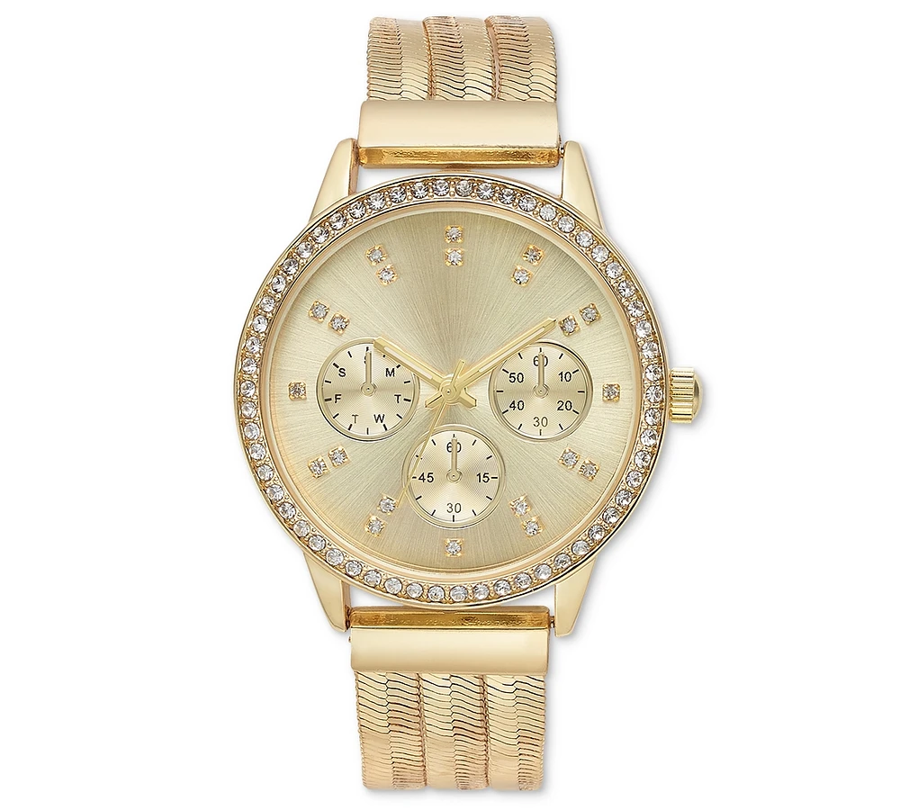 I.n.c. International Concepts Women's Gold-Tone Mesh Bracelet Watch 38mm, Created for Macy's