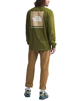 The North Face Men's Box Nse Standard-Fit Logo Graphic Long-Sleeve T-Shirt