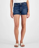 Guess Women's Hola Solid Zip-Front Denim Shorts