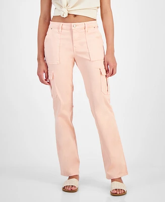 Guess Women's Sexy Straight Mid-Rise Cargo Pants