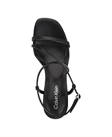 Calvin Klein Women's Ishaya Strappy Low Stiletto Sandals