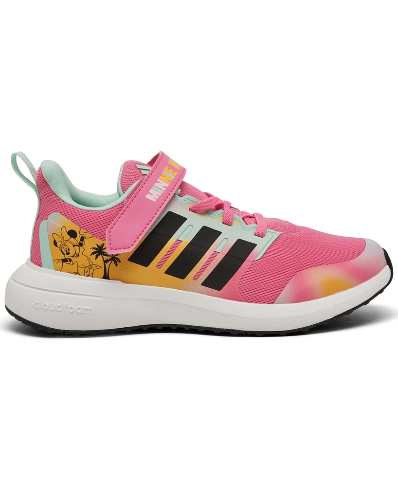 adidas x Disney Minnie Mouse Little Girls Fortarun Fastening Strap Running Sneakers from Finish Line