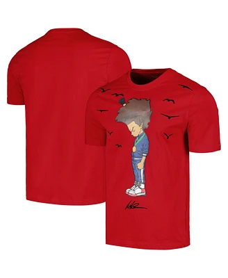 Men's and Women's Red The Boondocks Huey Champion T-shirt