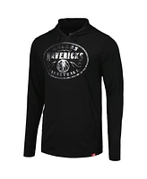 Men's and Women's Sportiqe Black Dallas Mavericks Rowan Tri-Blend Long Sleeve Hoodie T-shirt