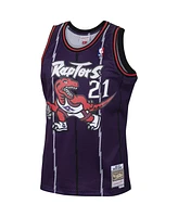 Men's Mitchell & Ness Marcus Camby Purple Toronto Raptors 2001/02 Hardwood Classics Swingman Jersey