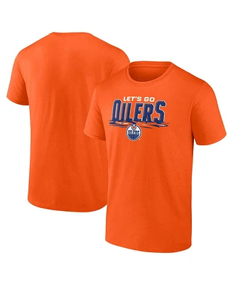 Men's Fanatics Orange Edmonton Oilers Local T-shirt