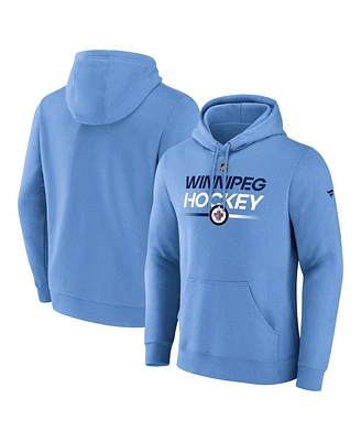 Men's Fanatics Light Blue Winnipeg Jets Alternate Wordmark Fleece Pullover Hoodie