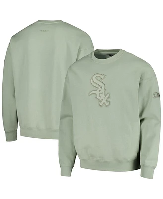 Men's Pro Standard Green Chicago White Sox Neutral Drop Shoulder Pullover Sweatshirt