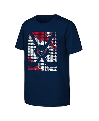 Big Boys Black Washington Capitals Box T-shirt
