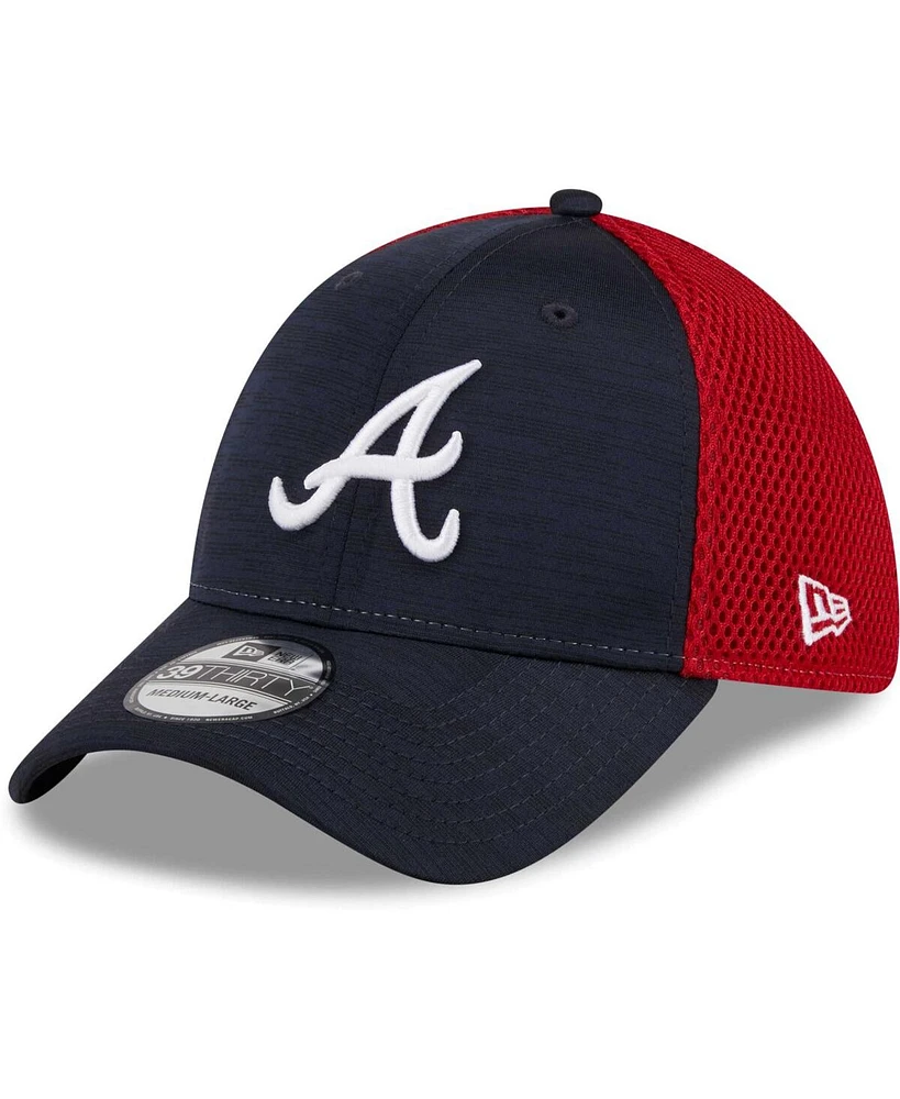 Men's New Era Navy Atlanta Braves Neo 39THIRTY Flex Hat