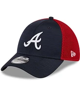Men's New Era Navy Atlanta Braves Neo 39THIRTY Flex Hat